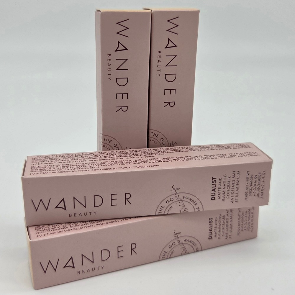 Wander Beauty Dualist Concealer 4 Pack Light AF94 NIB Matte Illuminating